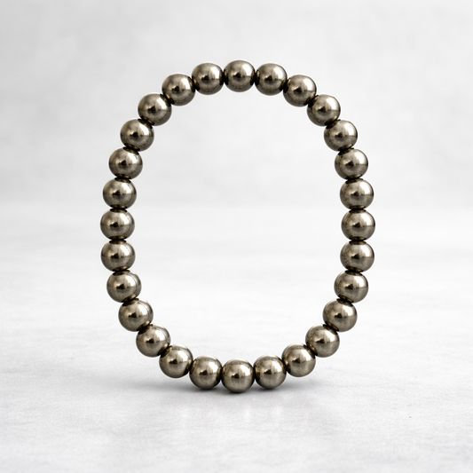 Raw Pyrite Bracelet with FREE Raw Selenite Plate