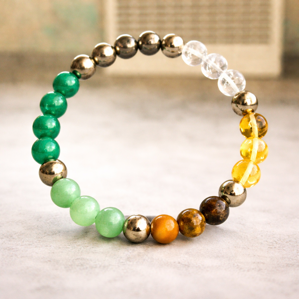 Dhan Yog Bracelet with FREE Raw Selenite Plate