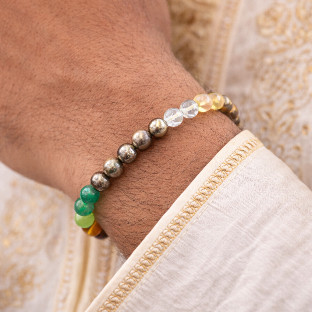 Dhan Yog Bracelet with FREE Raw Selenite Plate