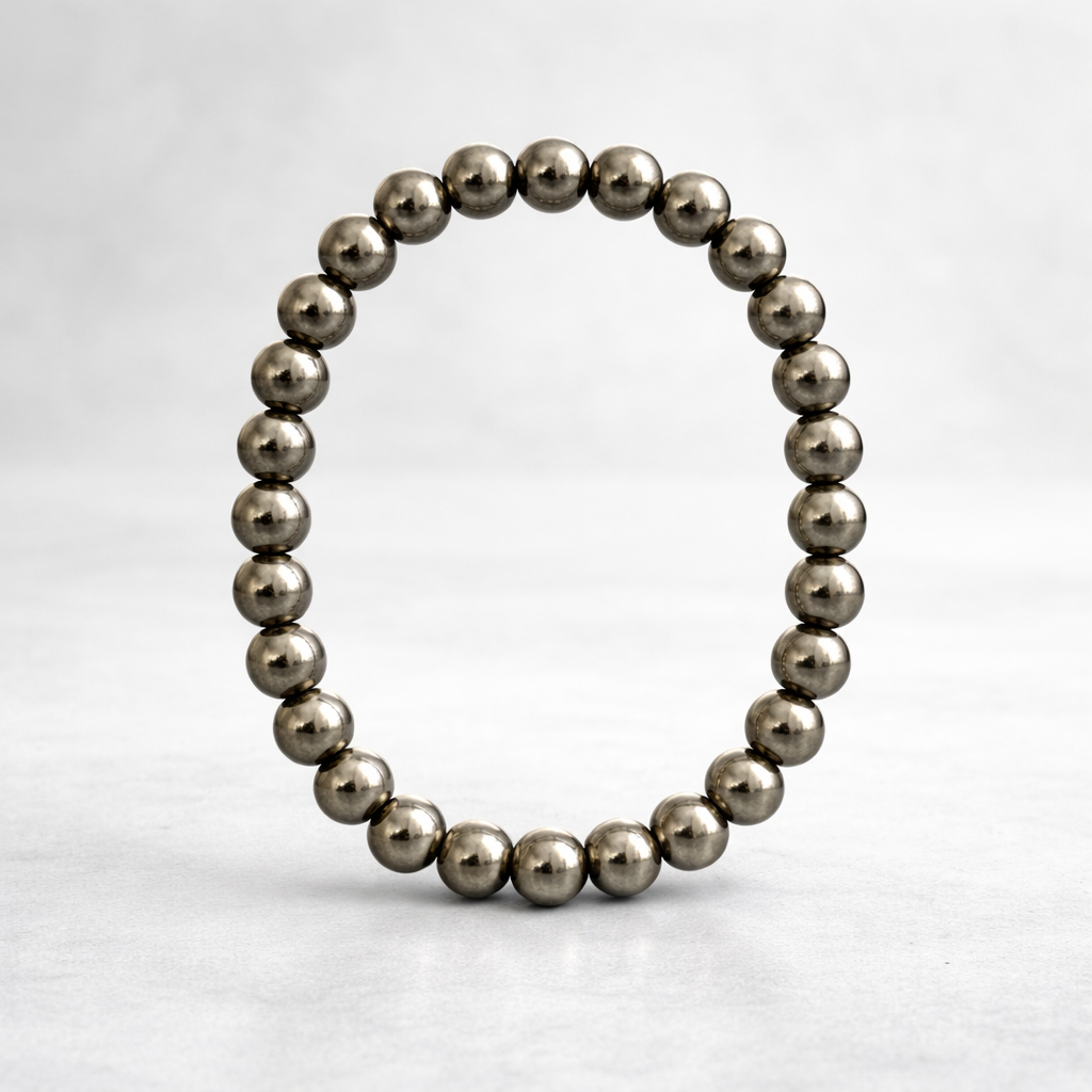 Raw Pyrite Bracelet with FREE Raw Selenite Plate