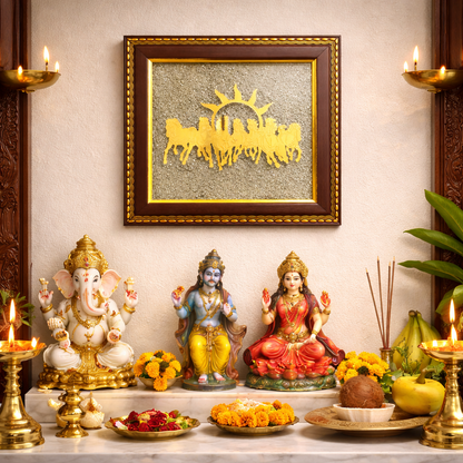 7 Horses on Raw Pyrite Frame